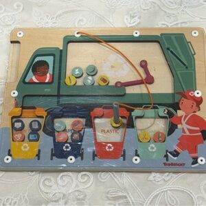 Top Bright Wooden Magnetic Maze Board | Fine Motor & Color Learning Toy